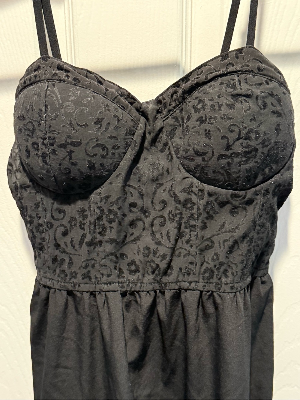 Free People Black Ruffle-Hem Midi Dress - Picture 4 of 5